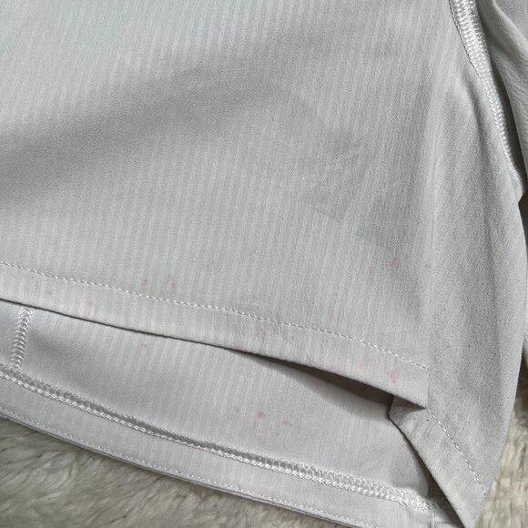 Lululemon LW7AVLT Women's White Speed Up Long Updated Fit Shorts Size 4 - Picture 10 of 12